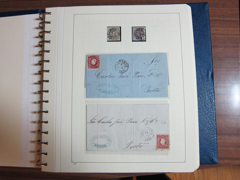 0019 (6).JPG -     Lote:    19      Marcofilia      Lotes Especiais       Descrição:         Portugal. Colecção especializada de carimbos de duplo círculo, tipo 1852, montada em 4 álbuns Lindner, com selos de diversas emissões e cartas, com estudo minucioso de cada marca. Lote a ver.         Lote       Valor Base:     &euro; 2.500,00     Valor Venda:     Retirado     
